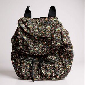 Urban Outfitters Floral Print Backpack Drawstring Flap School‎ Travel